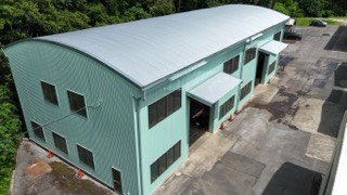 富津市　大型倉庫の屋根・外壁塗装